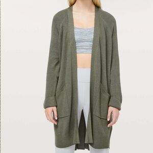 Lululemon Still At Ease Wrap Cardigan Sweater Women’s Sage Green - Size Medium